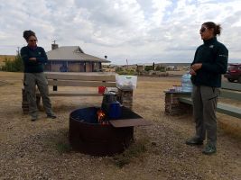 cowboy coffee, organized by the Grasslands NP staff!