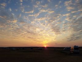 sunset over Grasslands NP