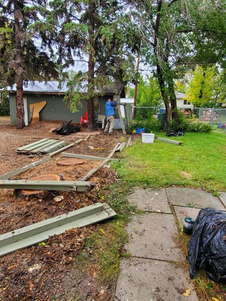 removal of old fence