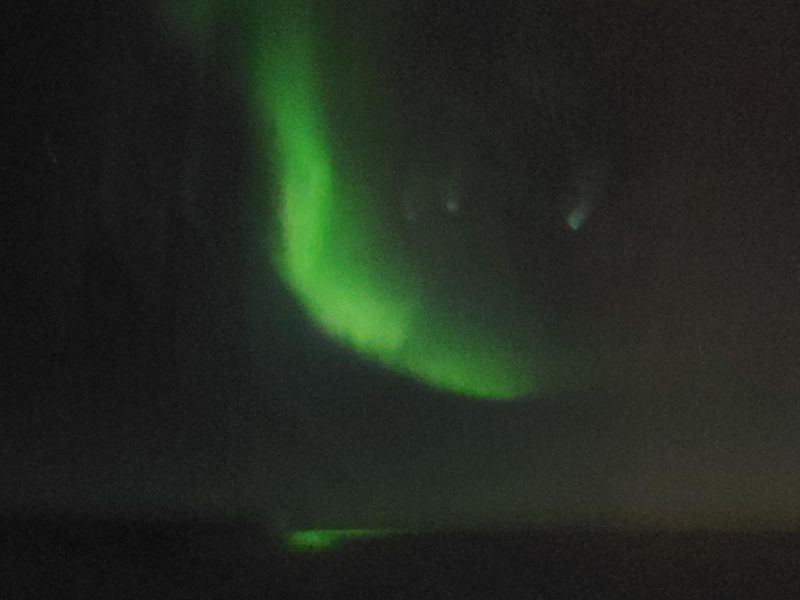 aurora borealis, northern lights, seen from the plane!