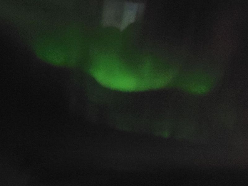aurora borealis, northern lights, seen from the plane!