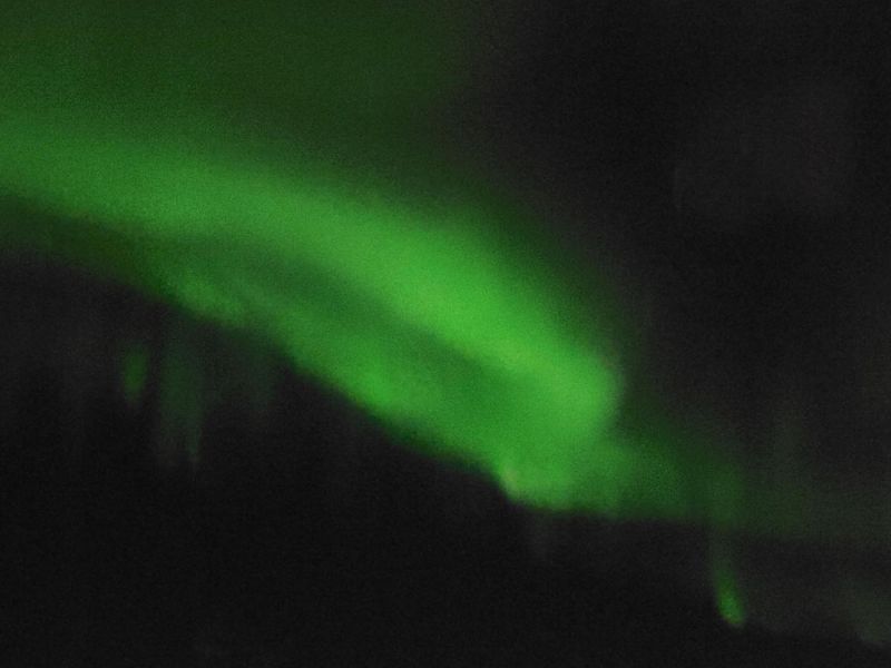 aurora borealis, northern lights, seen from the plane!