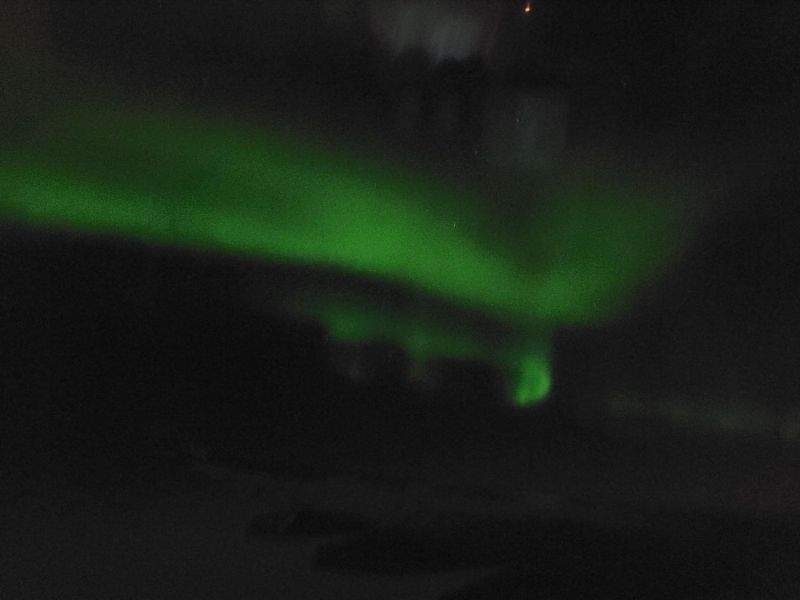 aurora borealis, northern lights, seen from the plane!