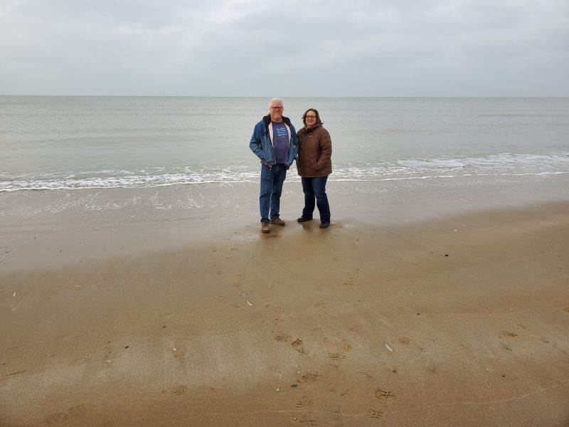 Nico and Marlies by the North Sea in Zandvoort
