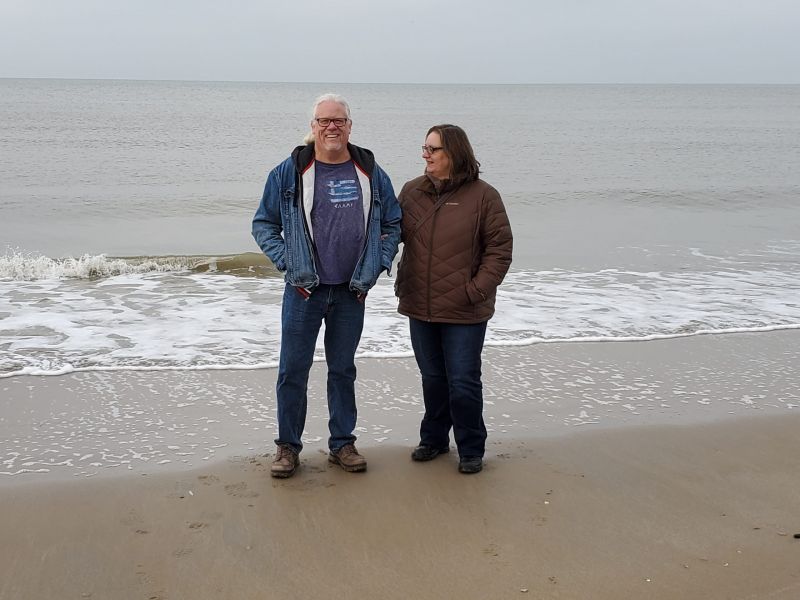 Nico and Marlies by the North Sea in Zandvoort