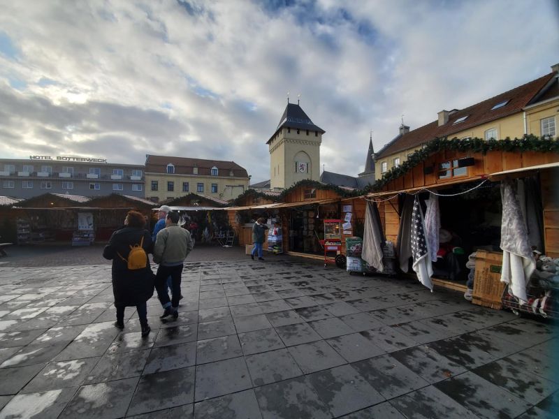 Santa's Village on the Theo Dorrenplein, Valkenburg before opening