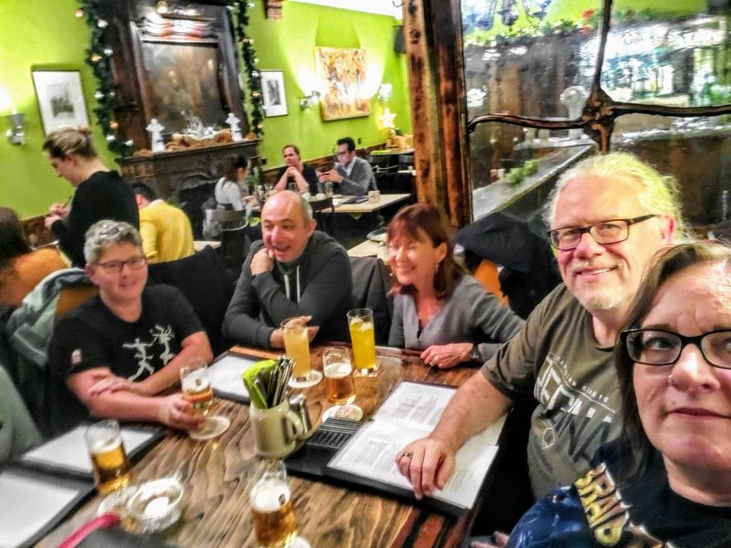 meeting with former coworkers at the Goldener Schwan in Aachen