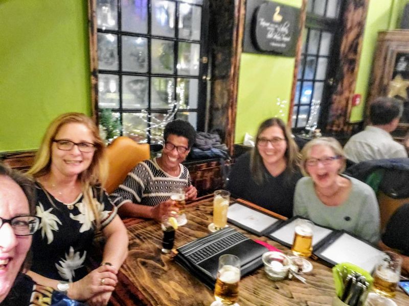 meeting with former coworkers at the Goldener Schwan in Aachen