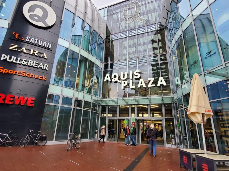 Aquis Plaza, a fairly new, big shopping mall