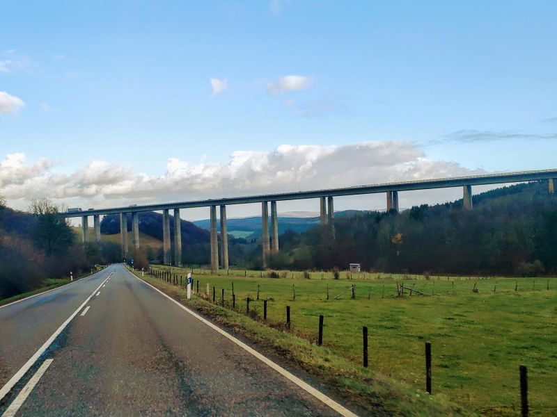 The Highway 1 bridge near Nettersheim in the Eifel