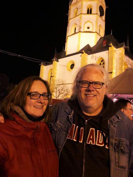 Marlies and Nico at the Christmas market in Ahrweiler (pic by Irmgard)