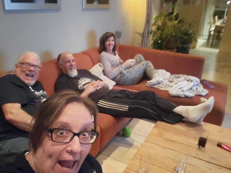 Chilling on the couch with Leon and Els in Bergeijk