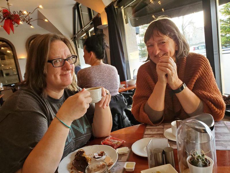 last breakfast with Rita at the Rustende Jager in Nieuw-Vennep
