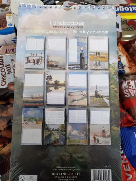 a birthday calendar for a friend