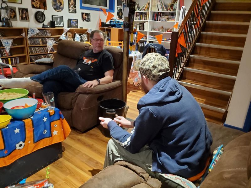 Mike and Randy at the Dutch New Year's Eve Party