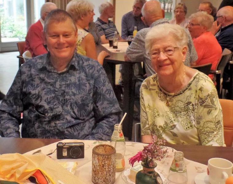 Dad's 100th birthday, Ruud and his mom Amalia